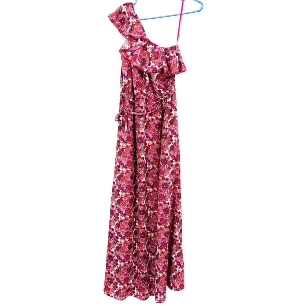 Liberty of London for Target Size XS One Shoulder Maxi Dress Allover Floral Pink